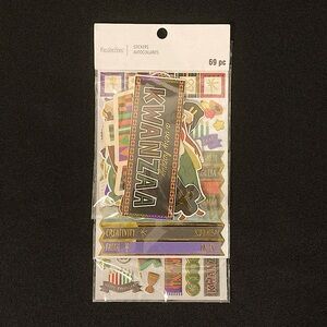 ⭐️ Recollections Kwanzaa 69 Scrapbooking Stickers Pack